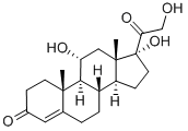 11-ALPHA-HYDROCORTISONE Struktur