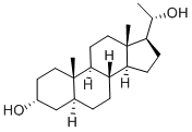 5-ALPHA-PREGNAN-3-ALPHA, 20-ALPHA-DIOL Struktur