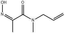 Propanamide, 2-(hydroxyimino)-N-methyl-N-2-propenyl-, (2Z)- (9CI) Struktur