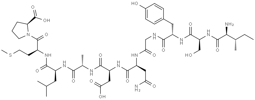 AMYLOID BETA/A4 PROTEIN PRECURSOR770 (586-595) (HUMAN, MOUSE, RAT) Struktur