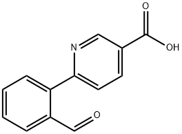 6-(2-Formylphenyl)-nicotinic acid Struktur