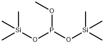 Phosphorous acid methylbis(trimethylsilyl) ester Struktur