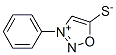 3-Phenyl-1,2,3-oxadiazol-3-ium-5-thiolate Struktur