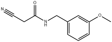 2-Cyano-n-(3-methoxybenzyl)acetamide Struktur