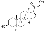 3-BETA,5-ALPHA-TETRAHYDRODEOSOXYCORTICOSTERONE Struktur