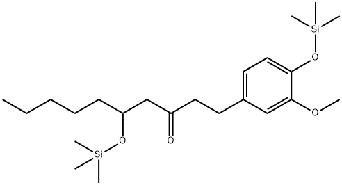 1-[3-Methoxy-4-[(trimethylsilyl)oxy]phenyl]-5-[(trimethylsilyl)oxy]-3-decanone Struktur