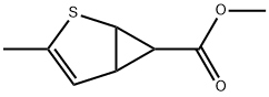 3-Methyl-2-thiabicyclo[3.1.0]hex-3-ene-6-carboxylic acid methyl ester Struktur