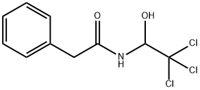 2-phenyl-N-(2,2,2-trichloro-1-hydroxy-ethyl)acetamide Struktur