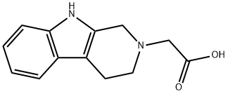 1,3,4,9-Tetrahydro-2H-pyrido[3,4-b]indole-2-acetic acid Struktur