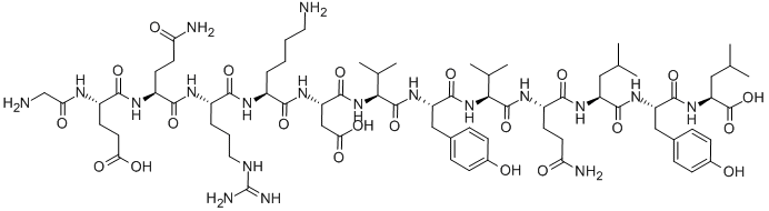 GLY-GLU-GLN-ARG-LYS-ASP-VAL-TYR-VAL-GLN-LEU-TYR-LEU Struktur