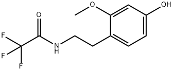 2,2,2-Trifluoro-N-[2-(4-hydroxy-2-methoxyphenyl)ethyl]acetamide Struktur