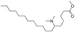 6-(Dimethylamino)octadecanoic acid methyl ester Struktur