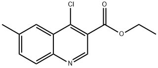 ETHYL 4-CHLORO-6-METHYLQUINOLINE-3-CARBOXYLATE Struktur