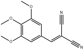 [(3,4,5-trimethoxyphenyl)methylene]malononitrile Struktur