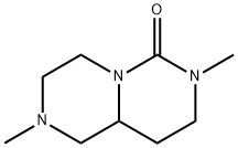 6H-Pyrazino[1,2-c]pyrimidin-6-one,octahydro-2,7-dimethyl-(9CI) Struktur