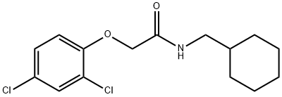 Acetamide, N-(cyclohexylmethyl)-2-(2,4-dichlorophenoxy)- Struktur