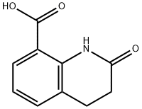 1,2,3,4-TETRAHYDRO-2-OXO-QUINOLINE-8-CARBOXYLIC ACID Struktur