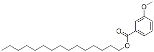 3-Methoxybenzoic acid pentadecyl ester Struktur