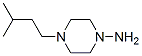 1-Piperazinamine,4-(3-methylbutyl)-(9CI) Struktur