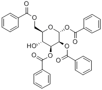 1,2,3,6-Tetra-O-benzoyl-a-D-mannopyranose Struktur