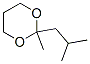 2-methyl-2-(2-methylpropyl)-1,3-dioxane Struktur