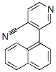 4-Pyridinecarbonitrile,  3-(1-naphthalenyl)- Struktur