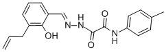 2-[2-(3-allyl-2-hydroxybenzylidene)hydrazino]-N-(4-methylphenyl)-2-oxoacetamide Struktur