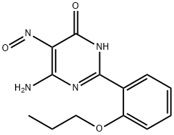 6-AMINO-5-NITROSO-2-(2-PROPOXYPHENYL)-4(1H)-PYRIMIDINONE Struktur