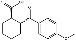 TRANS-2-(4-METHOXYBENZOYL)CYCLOHEXANE-1-CARBOXYLIC ACID Struktur