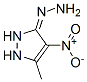 3H-Pyrazol-3-one,  1,2-dihydro-5-methyl-4-nitro-,  hydrazone  (9CI) Struktur