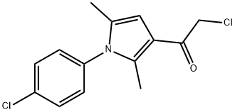 2-CHLORO-1-[1-(4-CHLOROPHENYL)-2,5-DIMETHYL-1H-PYRROL-3-YL]-1-ETHANONE Structure