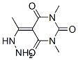 2,4,6(1H,3H,5H)-Pyrimidinetrione, 5-(1-hydrazinoethylidene)-1,3-dimethyl- (9CI) Struktur