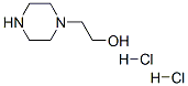 piperazine-1-ethanol dihydrochloride Struktur