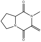 Pyrrolo[1,2-a]pyrazine-1,4-dione, hexahydro-2-methyl-3-methylene- (9CI) Struktur