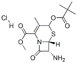 (pivaloyloxy)methyl (6R-trans)-7-amino-3-methyl-8-oxo-5-thia-1-azabicyclo[4.2.0]oct-2-ene-2-carboxylate monohydrochloride Struktur