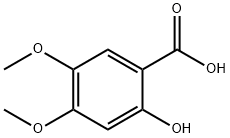 2-HYDROXY-4,5-DIMETHOXY BENZOIC ACID Structure