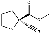 Proline, 2-cyano-, methyl ester (9CI) Struktur