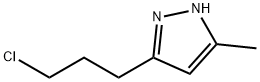 1H-Pyrazole,  3-(3-chloropropyl)-5-methyl- Struktur