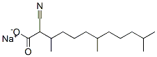 2-Cyano-3,7,11-trimethyldodecanoic acid sodium salt Struktur