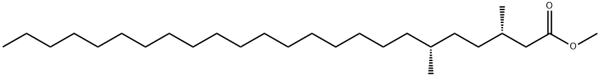 (3S,6R)-3,6-Dimethyltetracosanoic acid methyl ester Struktur