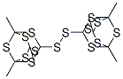 1,1'-Dithiobis(3,5,7-trimethyl-2,4,6,8,9,10-hexathiaadamantane) Struktur