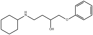 1-Phenoxy-4-(cyclohexylamino)-2-butanol Struktur