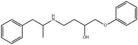 1-Phenoxy-4-[(2-phenyl-1-methylethyl)amino]-2-butanol Struktur