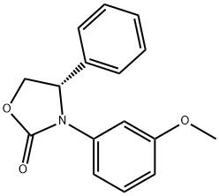 (S)-3-(3-METHOXYPHENYL)-4-PHENYLOXAZOLIDIN-2-ONE Struktur