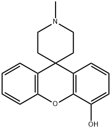 4-Hydroxy-1'-methylspiro[[9H]xanthene-9,4'-piperidine] Struktur