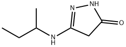 3H-Pyrazol-3-one,  2,4-dihydro-5-[(1-methylpropyl)amino]- Struktur