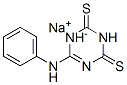 1,3,5-Triazine-2,4(1H,3H)-dithione,6-(phenylamino)-, monosodium salt Struktur