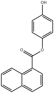 1-Naphthalenecarboxylic acid, 4-hydroxyphenyl ester Struktur