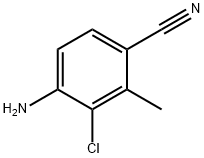 4-AMino-3-chloro-2-Methylbenzonitrile Struktur