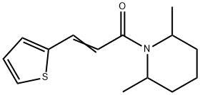 Piperidine, 2,6-dimethyl-1-[1-oxo-3-(2-thienyl)-2-propenyl]- (9CI) Struktur